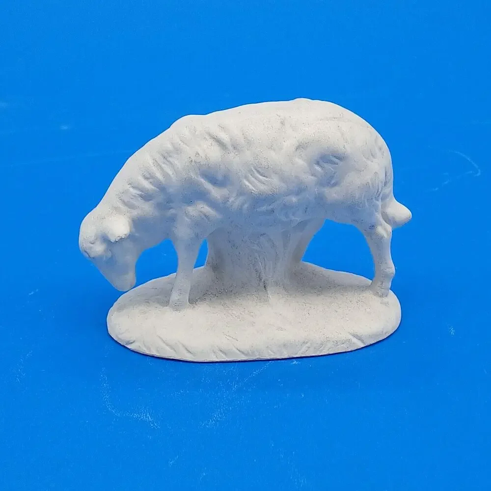 Vintage Atlantic & Euro-o-Con Mold Nativity Donkey Sheep - Unpainted & Unfired